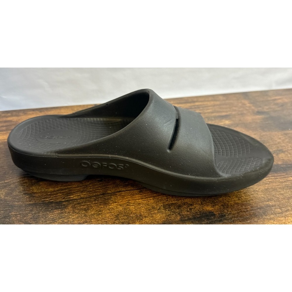 OOFOS OOahh Recovery Slides Black Slip On Sandals Unisex Women's 9 Men's 7 EU 40 - Picture 7 of 13